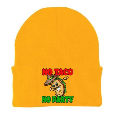 No Taco No Party Fiesta Funny Knit Cap Winter Beanie