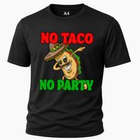 No Taco No Party Fiesta Funny Cooling Performance Crew T-Shirt