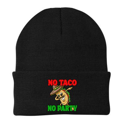 No Taco No Party Fiesta Funny Beanie