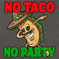 No Taco No Party Fiesta Funny Cotton Canvas Backpack