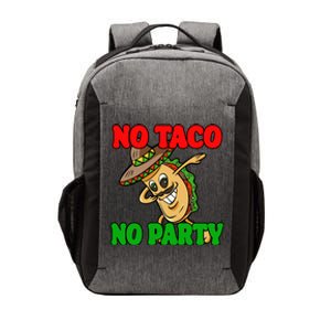 No Taco No Party Fiesta Funny Vector Backpack