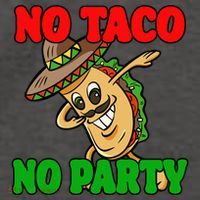 No Taco No Party Fiesta Funny Vector Backpack