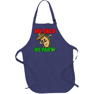 No Taco No Party Fiesta Funny Full-Length Apron With Pockets