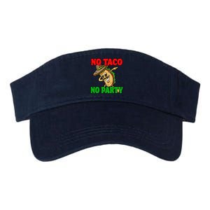 No Taco No Party Fiesta Funny Valucap Bio-Washed Visor