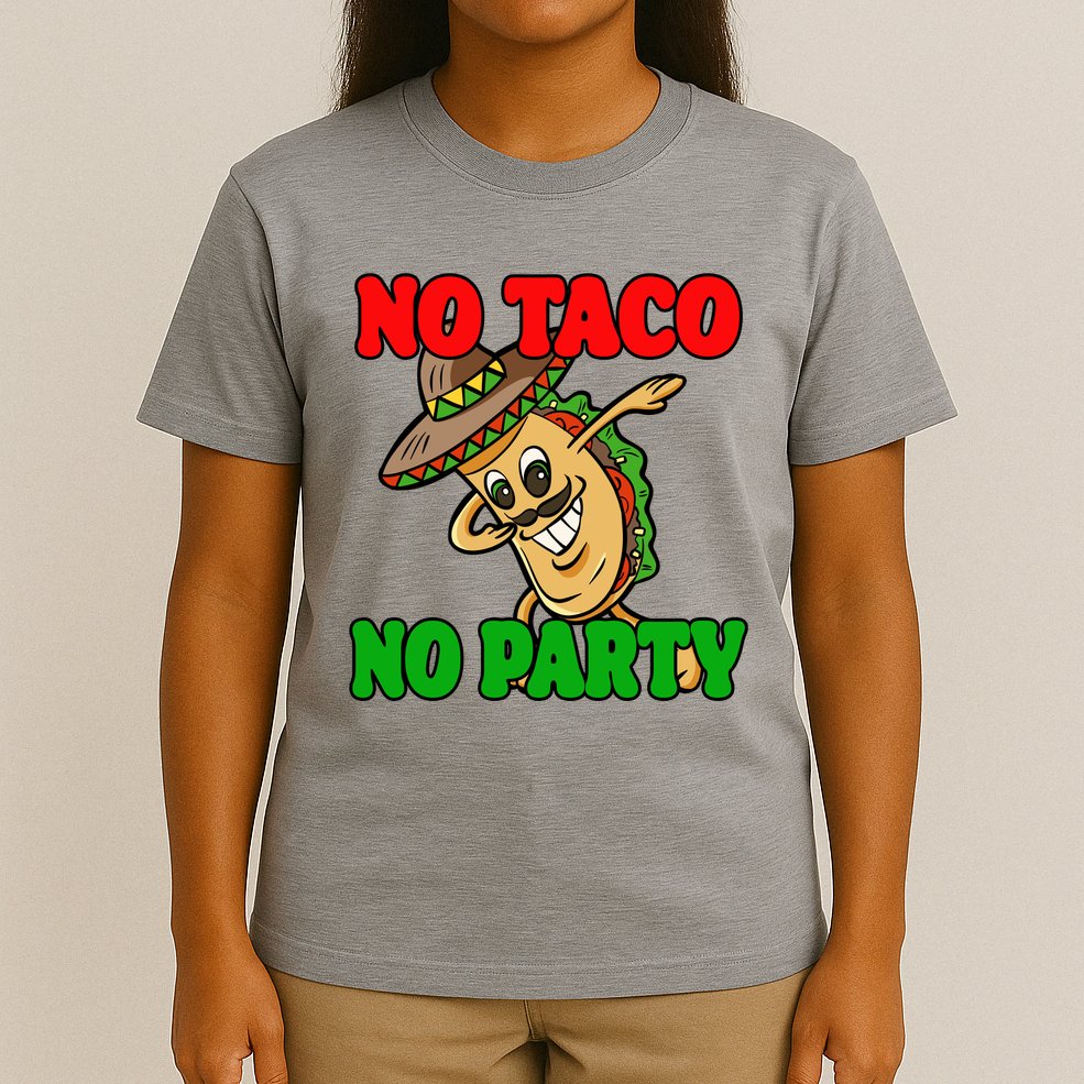 No Taco No Party Fiesta Funny T-Shirt