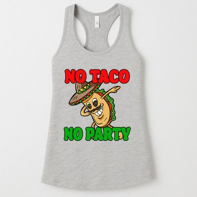 No Taco No Party Fiesta Funny Womens Tank Top