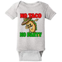No Taco No Party Fiesta Funny Baby Bodysuit