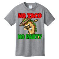 No Taco No Party Fiesta Funny Kids T-Shirt