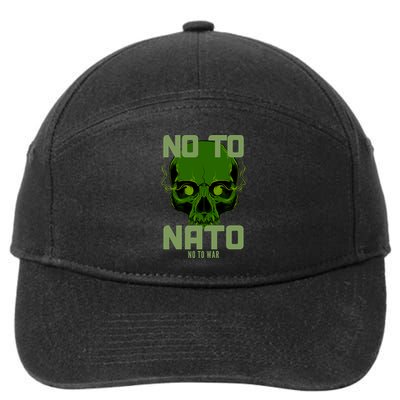 No To NATO Anti War Peace Ukraine 7-Panel Snapback Hat