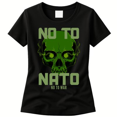 No To NATO Anti War Peace Ukraine Womens T-Shirt