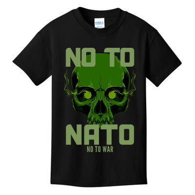 No To NATO Anti War Peace Ukraine Kids T-Shirt