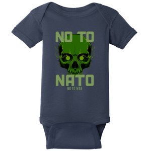 No To NATO Anti War Peace Ukraine Baby Bodysuit