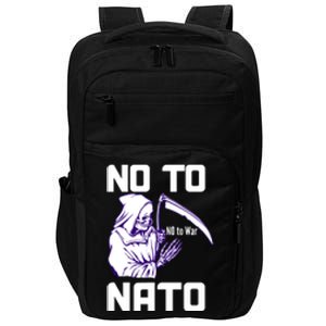 No To NATO Anti War Peace Ukraine Impact Tech Backpack