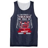 NO TRUCKS NO FOOD Funny Truckers Trucking Mesh Reversible Basketball Jersey Tank