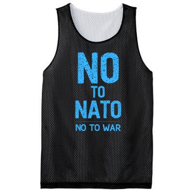 No To NATO Anti War Peace Ukraine Mesh Reversible Basketball Jersey Tank