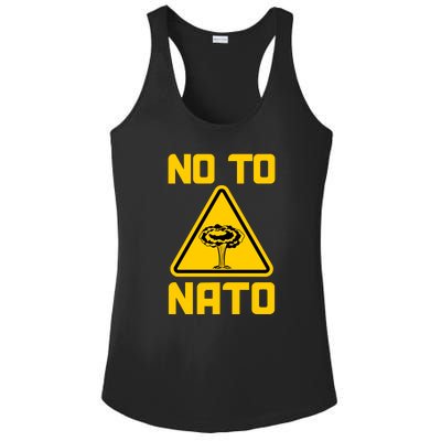 No To NATO Anti War Peace Ukraine Ladies PosiCharge Competitor Racerback Tank