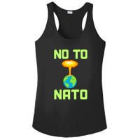 No To NATO Anti War Peace Ukraine Ladies PosiCharge Competitor Racerback Tank