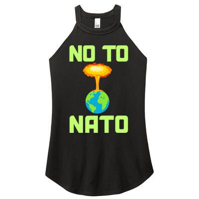 No To NATO Anti War Peace Ukraine Women's Perfect Tri Rocker Tank