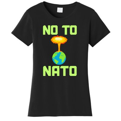 No To NATO Anti War Peace Ukraine Women's T-Shirt