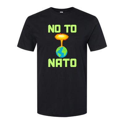 No To NATO Anti War Peace Ukraine Softstyle® CVC T-Shirt