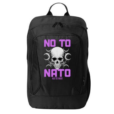 No To NATO Anti War Peace Ukraine City Backpack