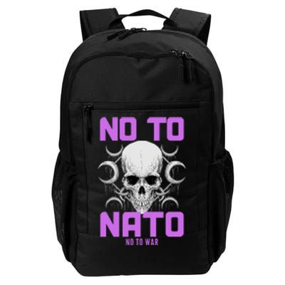 No To NATO Anti War Peace Ukraine Daily Commute Backpack