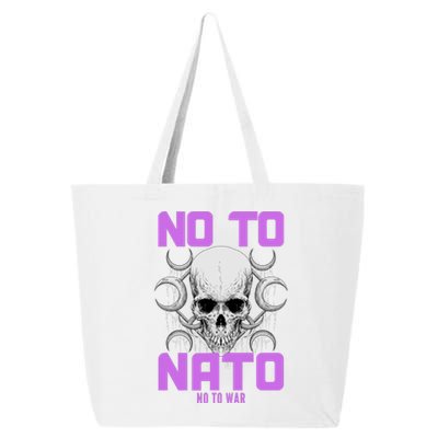 No To NATO Anti War Peace Ukraine 25L Jumbo Tote