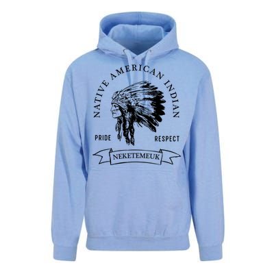 Neketemeuk Tribe Native American Indian Pride Respect Vintag Cool Gift Unisex Surf Hoodie