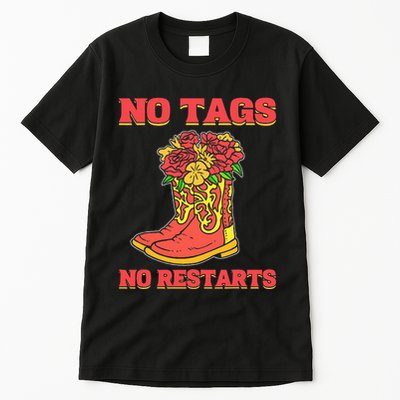 No Tags No Restarts Line Dance Line Dancing Tall T-Shirt