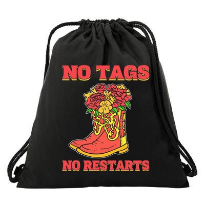 No Tags No Restarts Line Dance Line Dancing Drawstring Bag