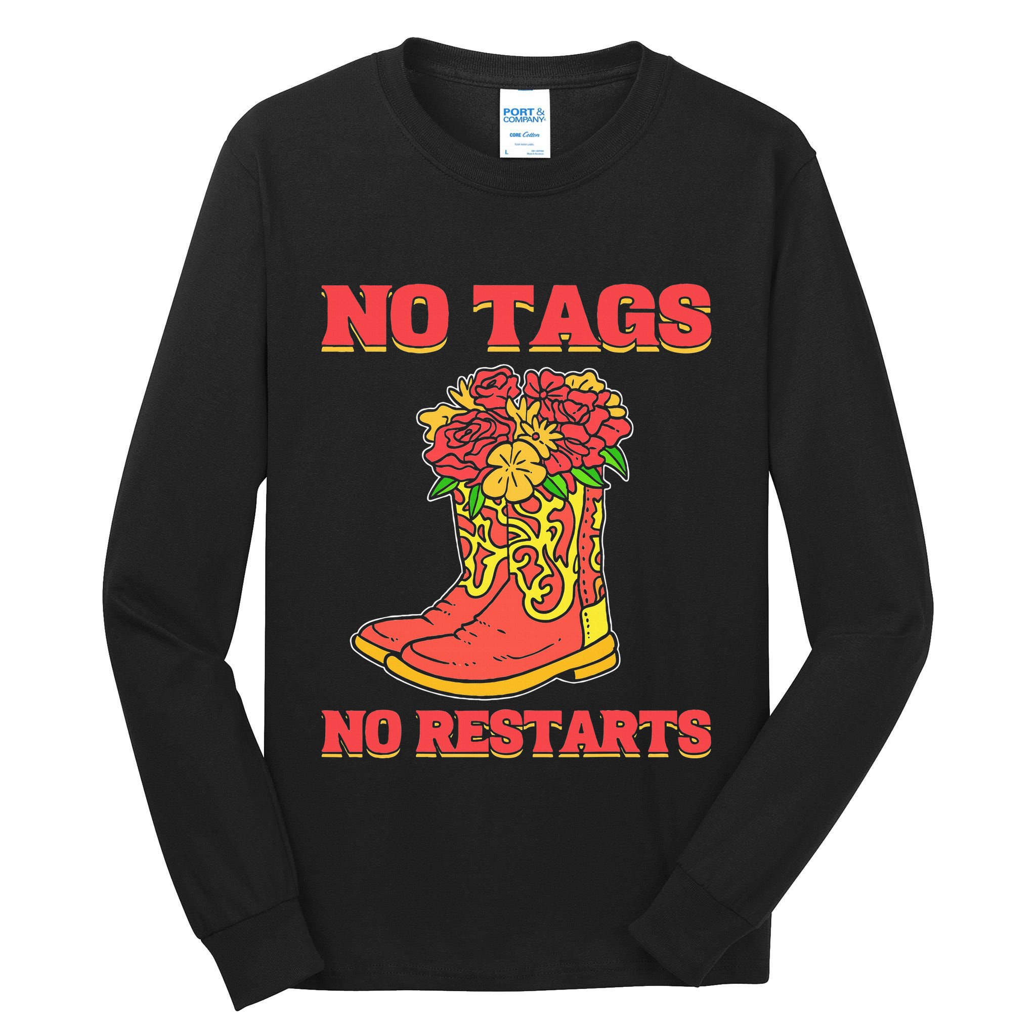 No Tags No Restarts Line Dance Line Dancing Tall Long Sleeve T-Shirt