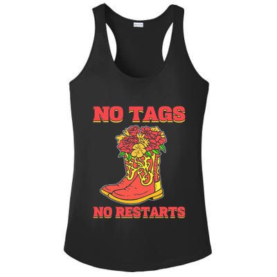 No Tags No Restarts Line Dance Line Dancing Ladies PosiCharge Competitor Racerback Tank