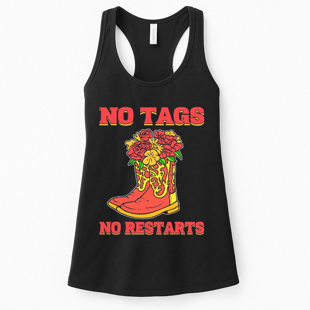 No Tags No Restarts Line Dance Line Dancing Womens Tank Top