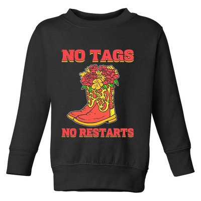 No Tags No Restarts Line Dance Line Dancing Toddler Sweatshirt
