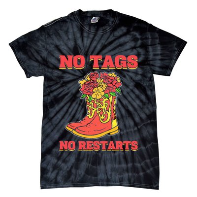 No Tags No Restarts Line Dance Line Dancing Tie-Dye T-Shirt