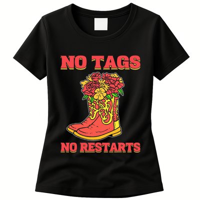 No Tags No Restarts Line Dance Line Dancing Womens T-Shirt