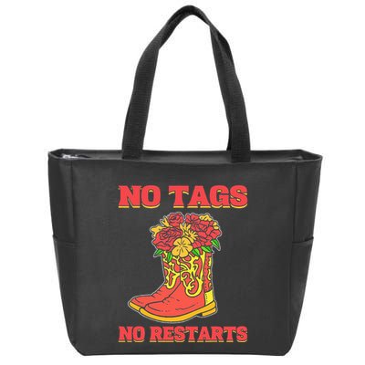 No Tags No Restarts Line Dance Line Dancing Zip Tote Bag