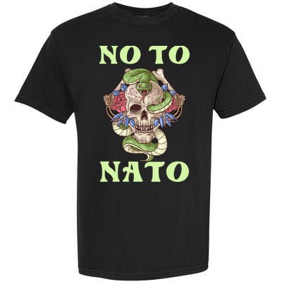No To NATO Anti War Peace Ukraine Garment-Dyed Heavyweight T-Shirt