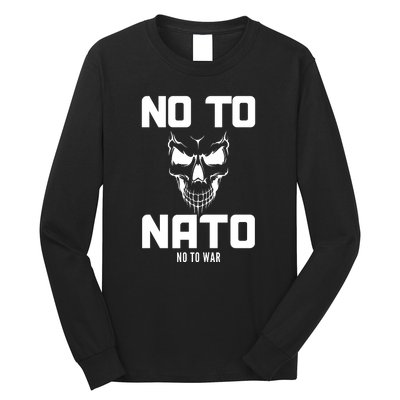 No To NATO Anti War Peace Ukraine Long Sleeve Shirt