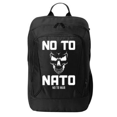 No To NATO Anti War Peace Ukraine City Backpack