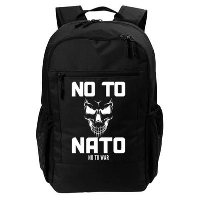 No To NATO Anti War Peace Ukraine Daily Commute Backpack