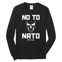 No To NATO Anti War Peace Ukraine Tall Long Sleeve T-Shirt