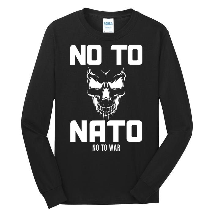 No To NATO Anti War Peace Ukraine Tall Long Sleeve T-Shirt