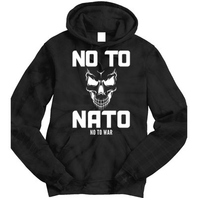 No To NATO Anti War Peace Ukraine Tie Dye Hoodie