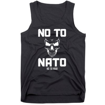 No To NATO Anti War Peace Ukraine Tank Top