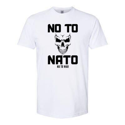 No To NATO Anti War Peace Ukraine Softstyle CVC T-Shirt