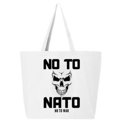 No To NATO Anti War Peace Ukraine 25L Jumbo Tote