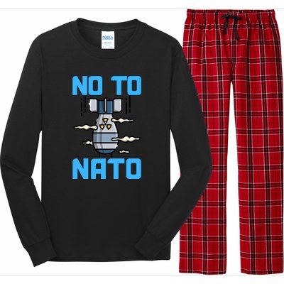 No To NATO Anti War Peace Ukraine Long Sleeve Pajama Set