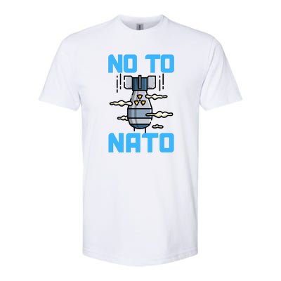 No To NATO Anti War Peace Ukraine Softstyle CVC T-Shirt