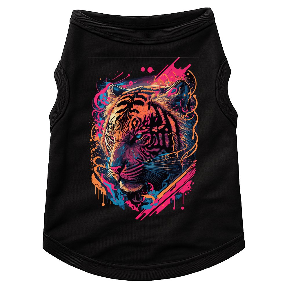 Neon Tiger Doggie Tank